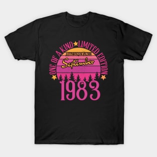 one of a kind limited edition Awesome Since September 1983 40th Birthday T-Shirt